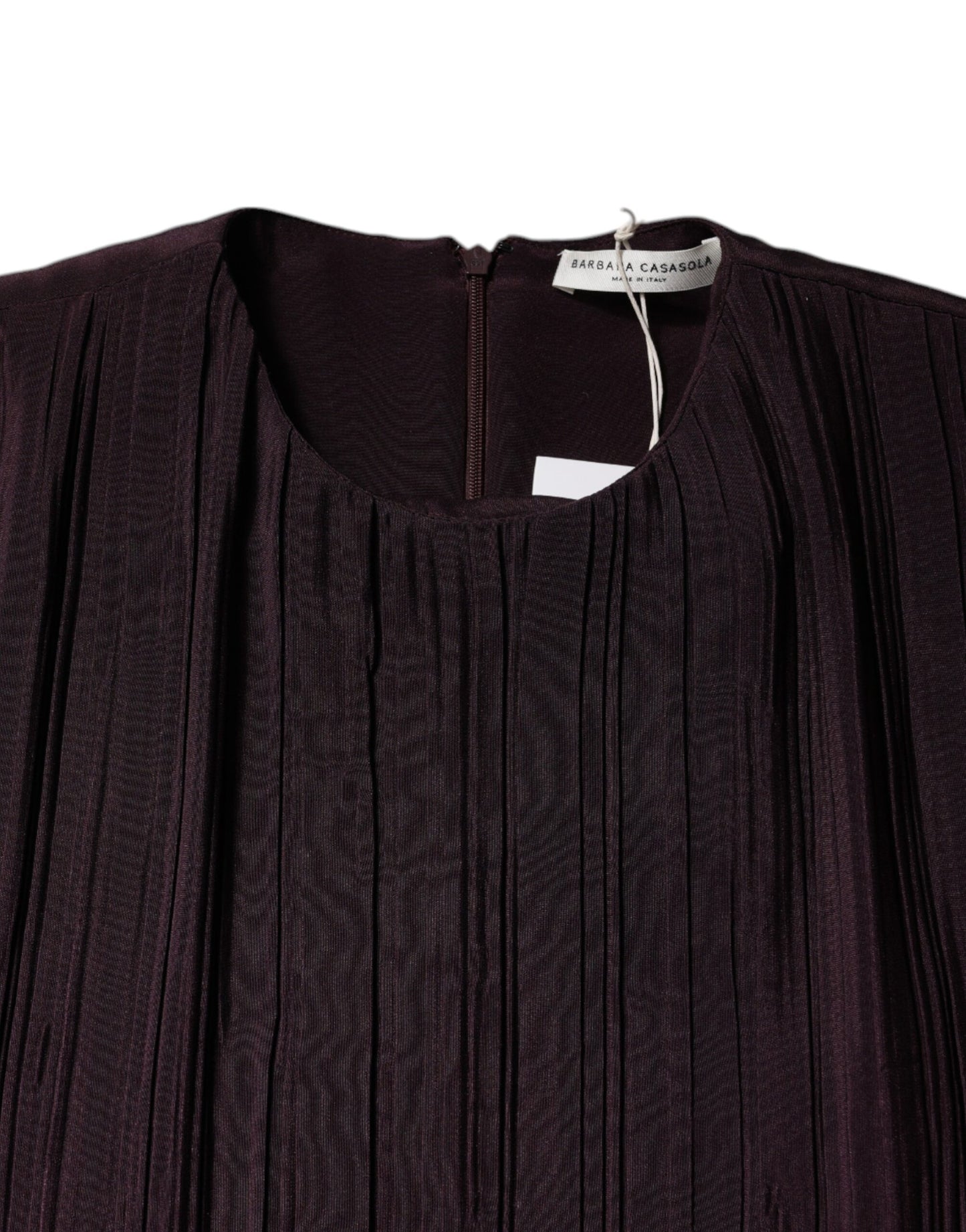 Barbara Casasola Brown Silk Short Sleeves Sheath Maxi Dress Barbara Casasola