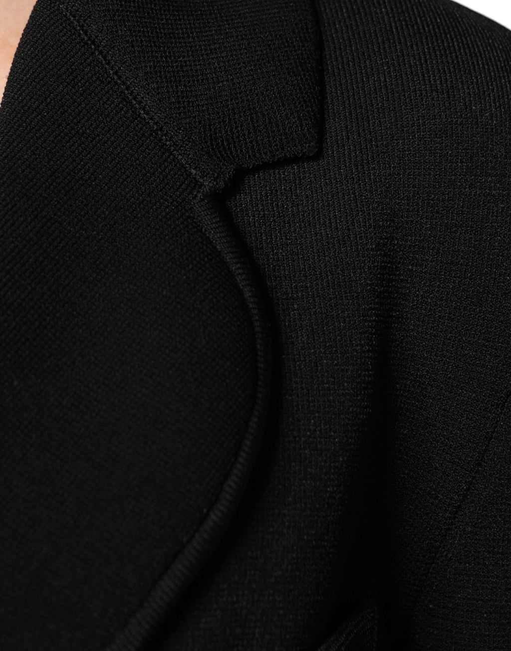 Dolce & Gabbana Black Viscose Single Breasted Blazer Jacket - Eljoys Fashion 
