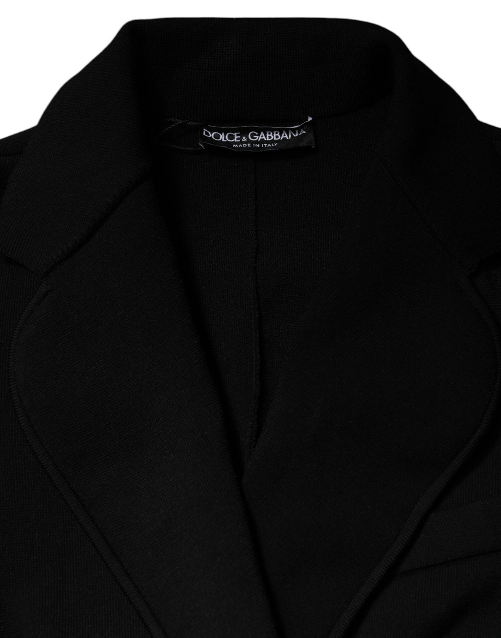 Dolce & Gabbana Black Viscose Single Breasted Blazer Jacket - Eljoys Fashion 