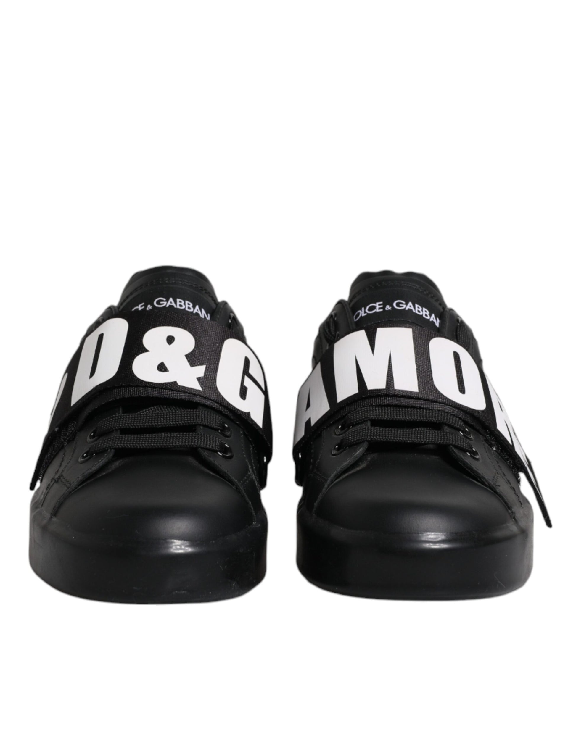 Dolce & Gabbana Black D&G AMORE Low Top Sneakers Shoes Dolce & Gabbana