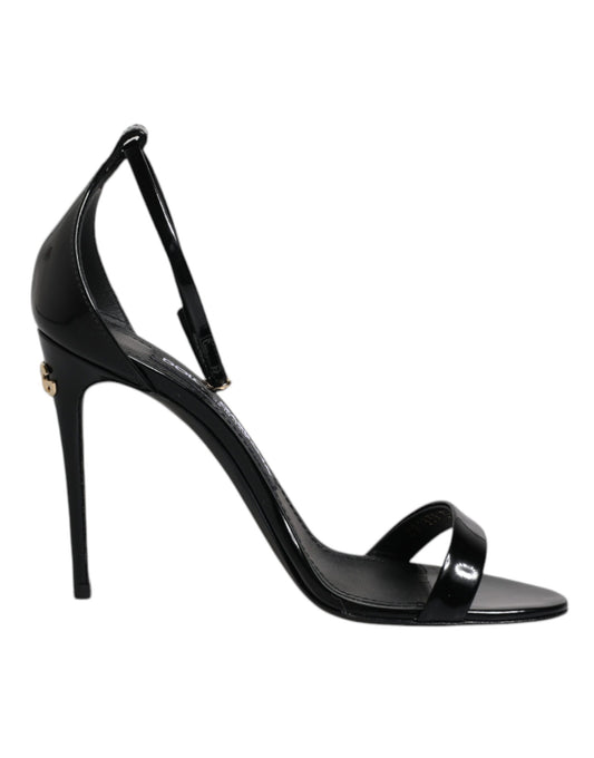 Dolce & Gabbana Black KEIRA Heels Ankle Strap Sandals Shoes Dolce & Gabbana