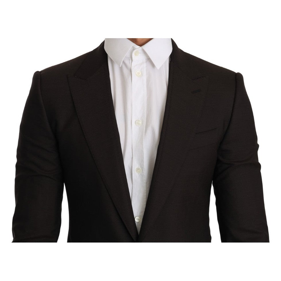 Dolce & Gabbana Brown Wool SICILIA Jacket Coat Blazer