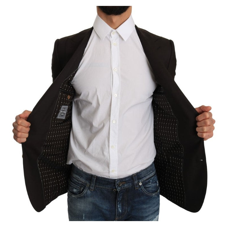 Dolce & Gabbana Brown Wool SICILIA Jacket Coat Blazer