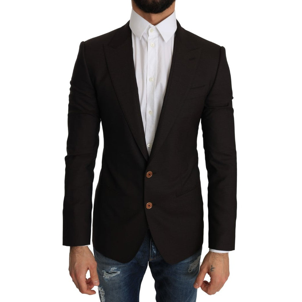 Dolce & Gabbana Brown Wool SICILIA Jacket Coat Blazer