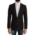 Dolce & Gabbana Brown Wool SICILIA Jacket Coat Blazer