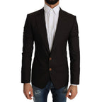 Dolce & Gabbana Brown Wool SICILIA Jacket Coat Blazer