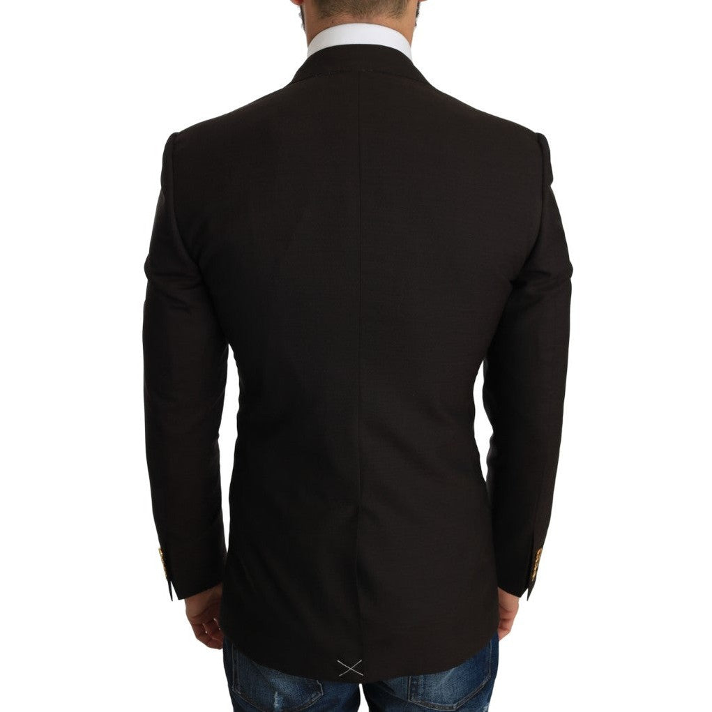 Dolce & Gabbana Brown Wool SICILIA Jacket Coat Blazer