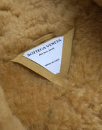 Bottega Veneta Yellow Wool Long Teddy Coat Jacket - Eljoys Fashion 
