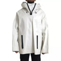 Bottega Veneta White Leather Men Waterproof Jacket Blouson - Eljoys Fashion 