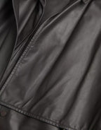 Bottega Veneta Black Leather Men Waterproof Trenchcoat Jacket - Eljoys Fashion 