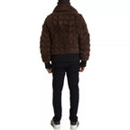 Bottega Veneta Brown Fur Lamb Shearling Coat Jacket - Eljoys Fashion 