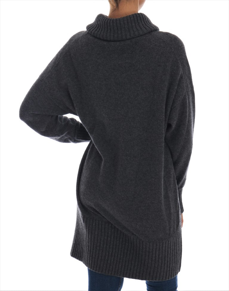 Dolce & Gabbana Fairy Tale Crystal Gray Cashmere Sweater Dolce & Gabbana