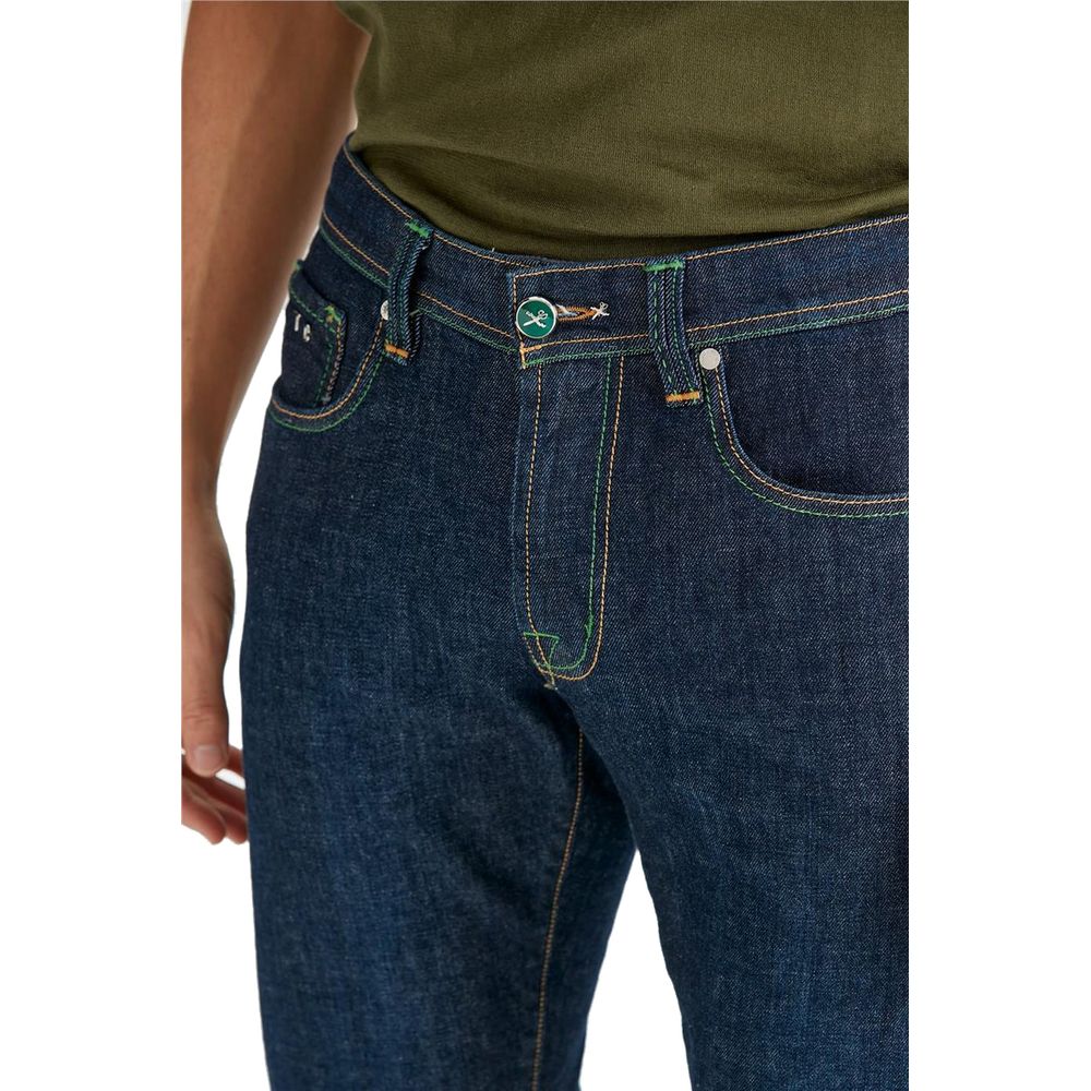 Tramarossa Blue Cotton Jeans & Pant Tramarossa