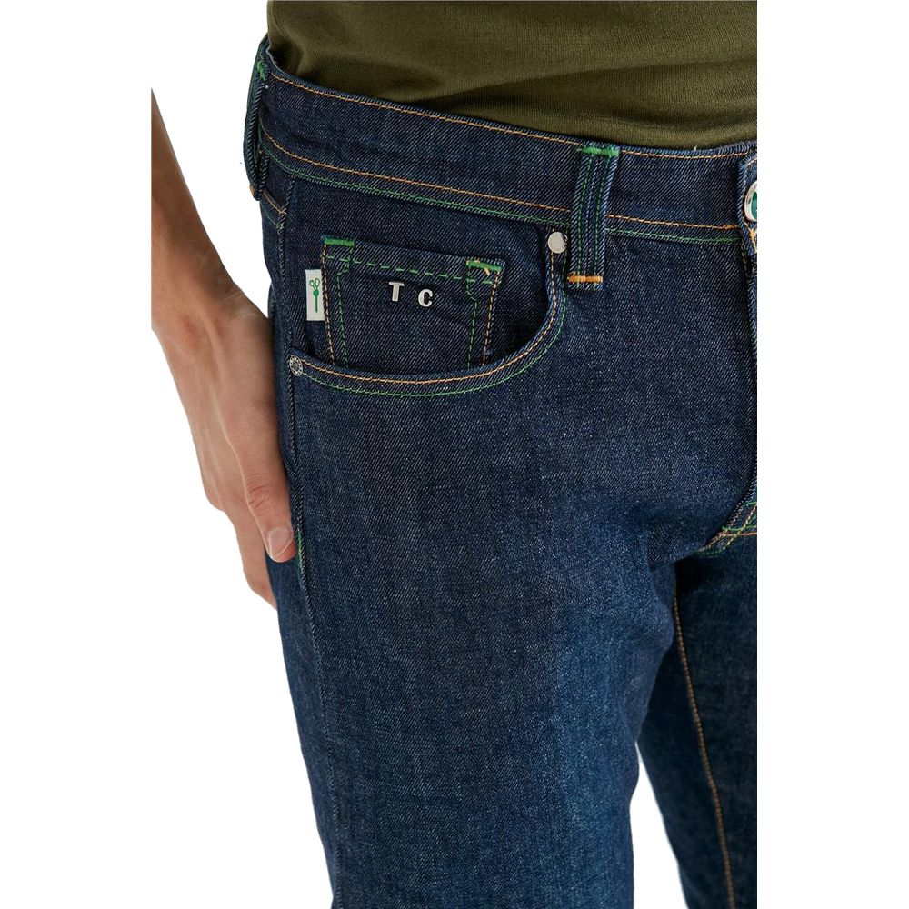Tramarossa Blue Cotton Jeans & Pant Tramarossa