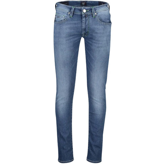 Tramarossa Blue Cotton Jeans & Pant Tramarossa