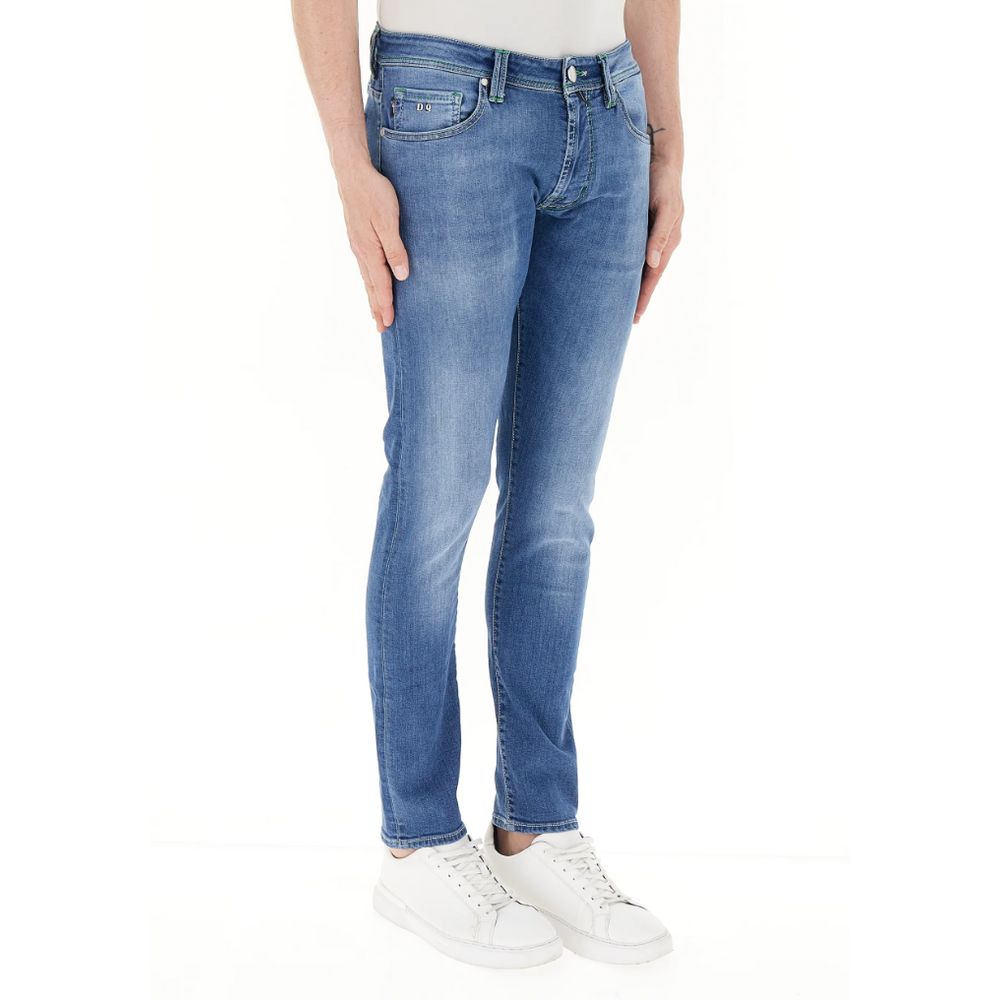 Tramarossa Blue Cotton Jeans & Pant Tramarossa