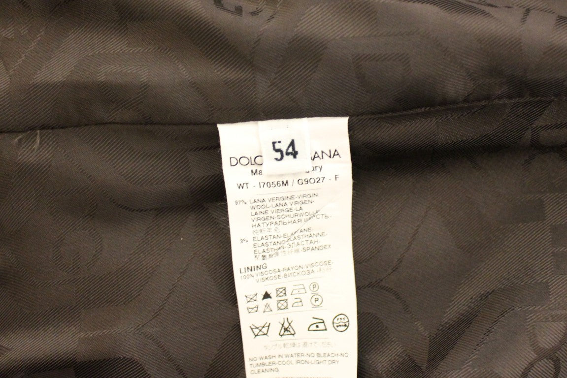 Dolce & Gabbana Brown Striped Stretch Dress Vest Dolce & Gabbana