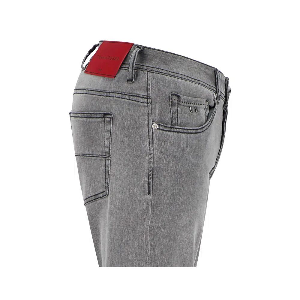 Tramarossa Gray Cotton Jeans & Pant Tramarossa