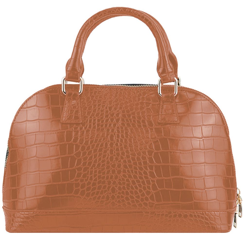 CRISTINAEFFE Brown Polyethylene Handbag CRISTINAEFFE