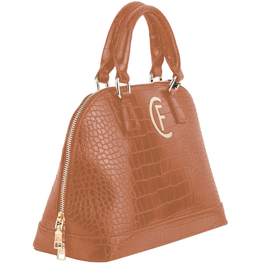 CRISTINAEFFE Brown Polyethylene Handbag CRISTINAEFFE