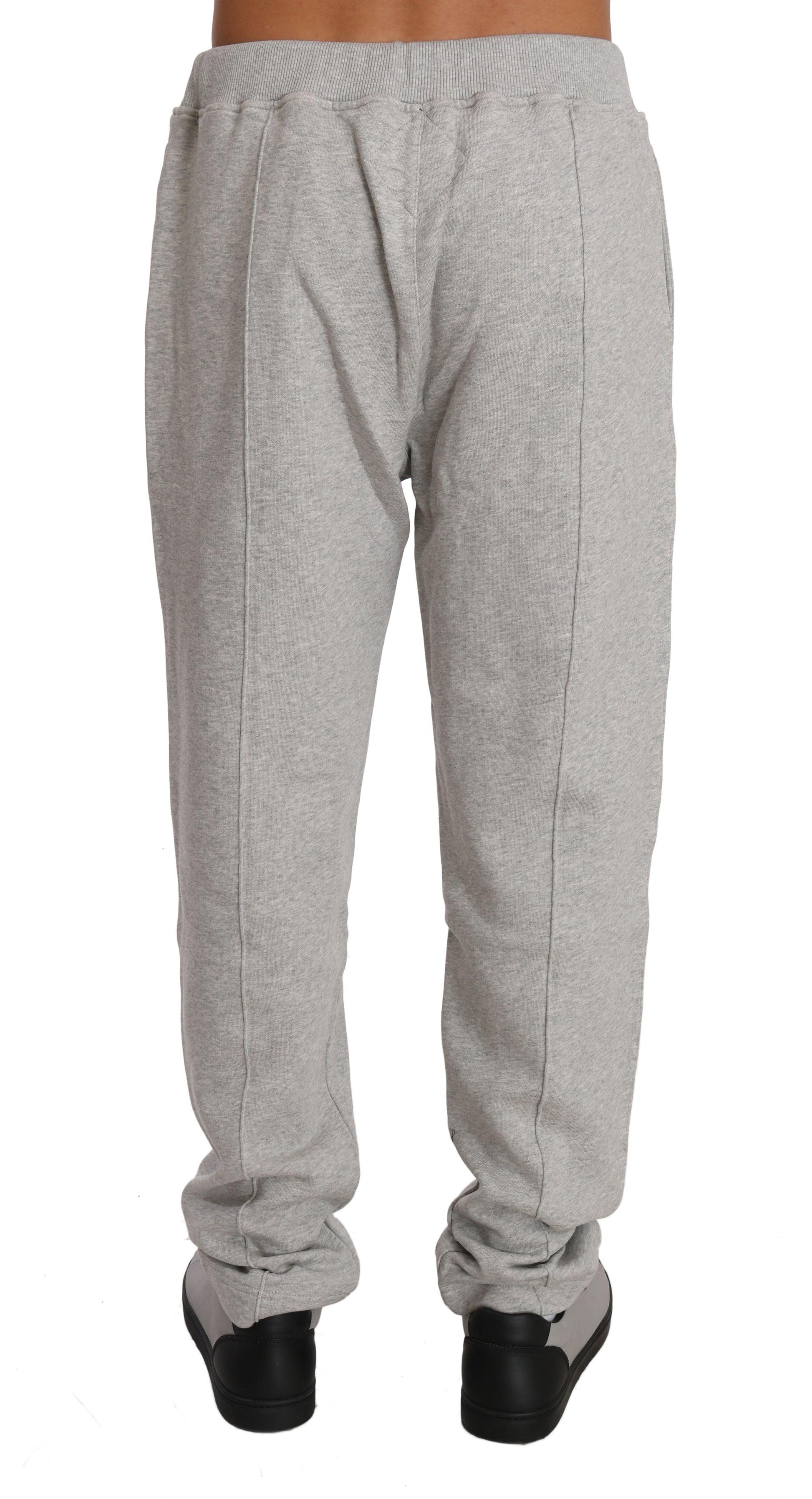Billionaire Italian Couture Gray Cotton Sweater Pants Tracksuit Billionaire Italian Couture