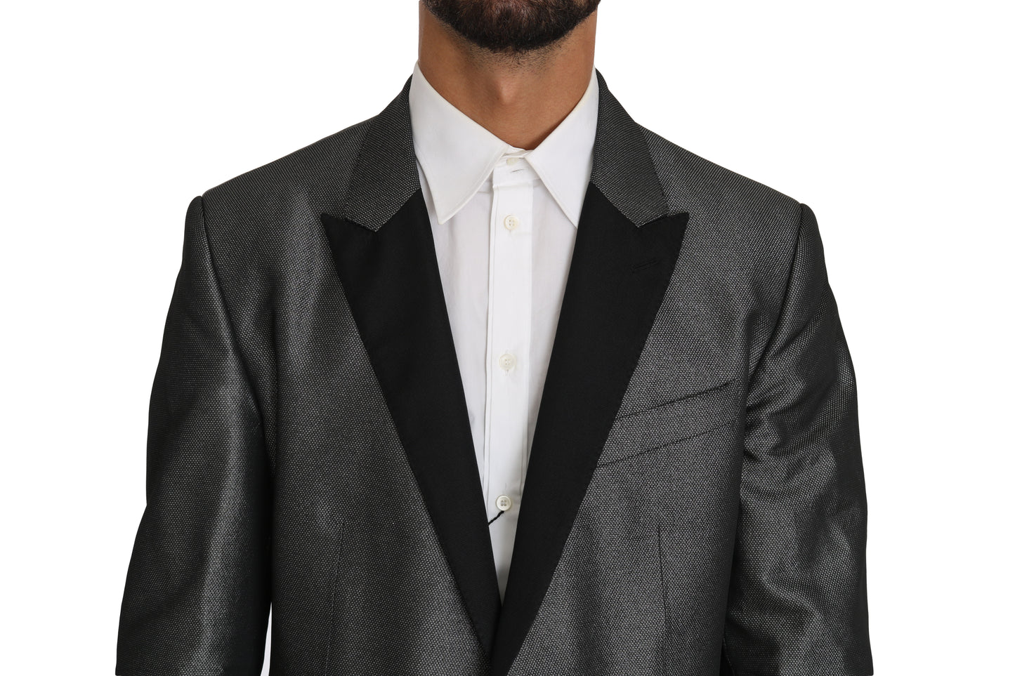 Dolce & Gabbana Gray Patterned MARTINI 2 Piece Suit Dolce & Gabbana