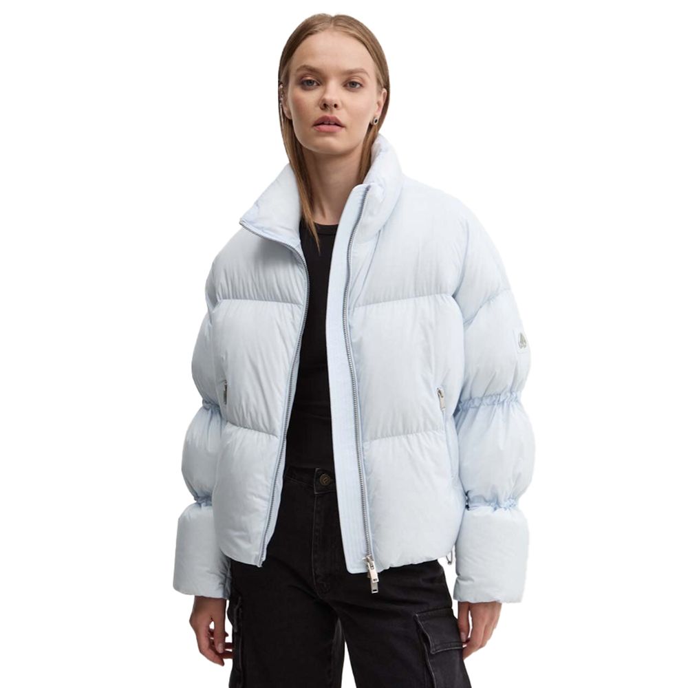 Moose Knuckles Light Blue Nylon Women Jacket Moose Knuckles