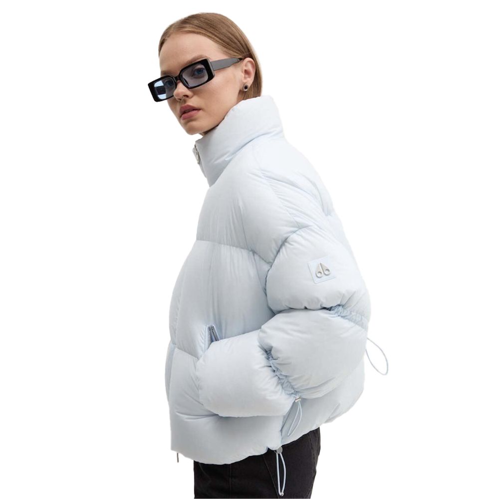 Moose Knuckles Light Blue Nylon Women Jacket Moose Knuckles