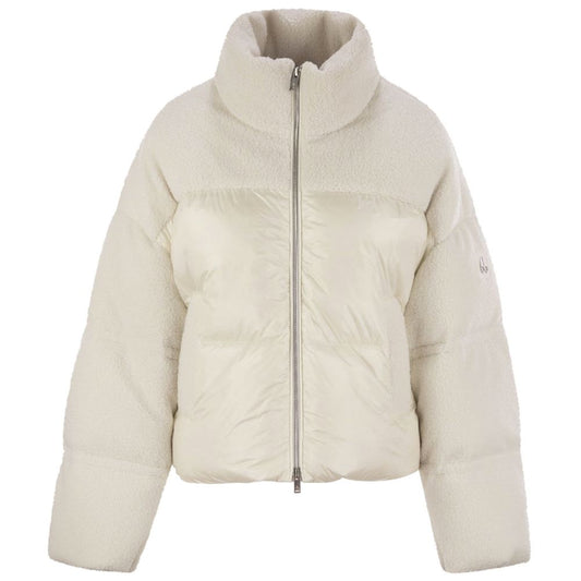Moose Knuckles White Nylon Jackets & Coat Moose Knuckles