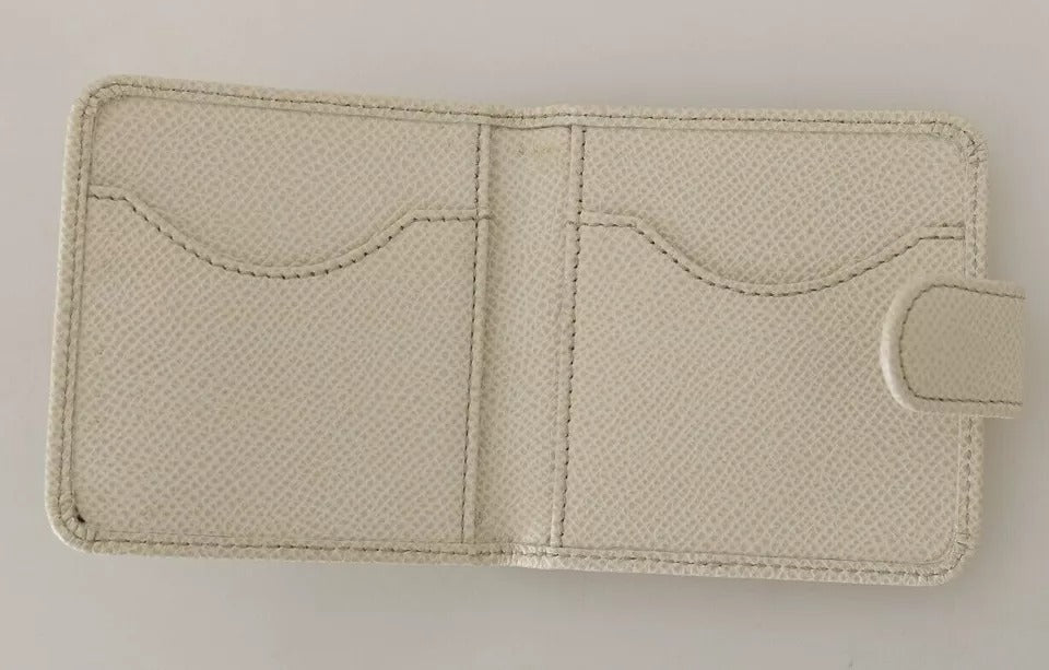 Dolce & Gabbana White Dauphine Leather Condom Case Holder Pocket Wallet Dolce & Gabbana