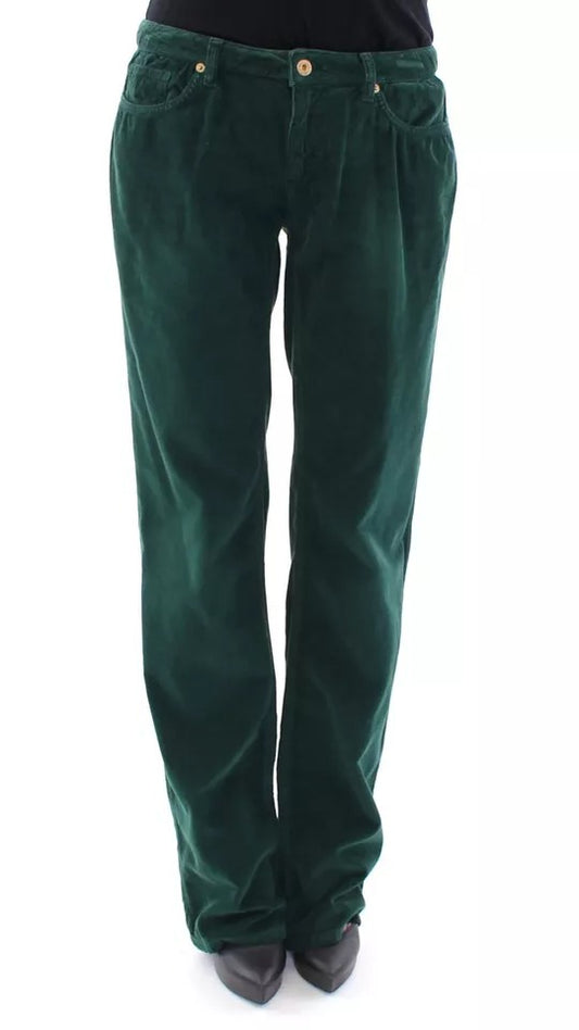 Dolce & Gabbana Green Cotton Corduroys SLIMMY Fit D&G Pants Dolce & Gabbana