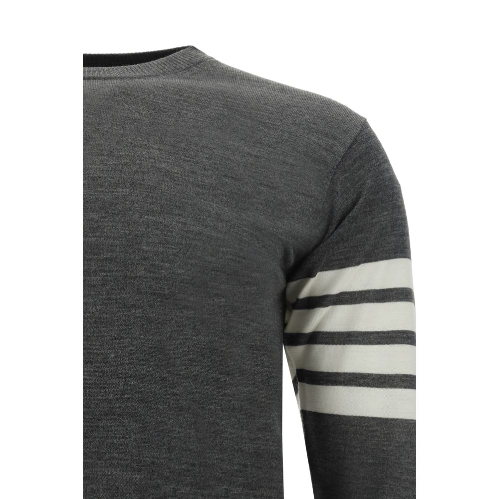 Thom Browne Gray Wool Oves Aries Sweatshirt Thom Browne