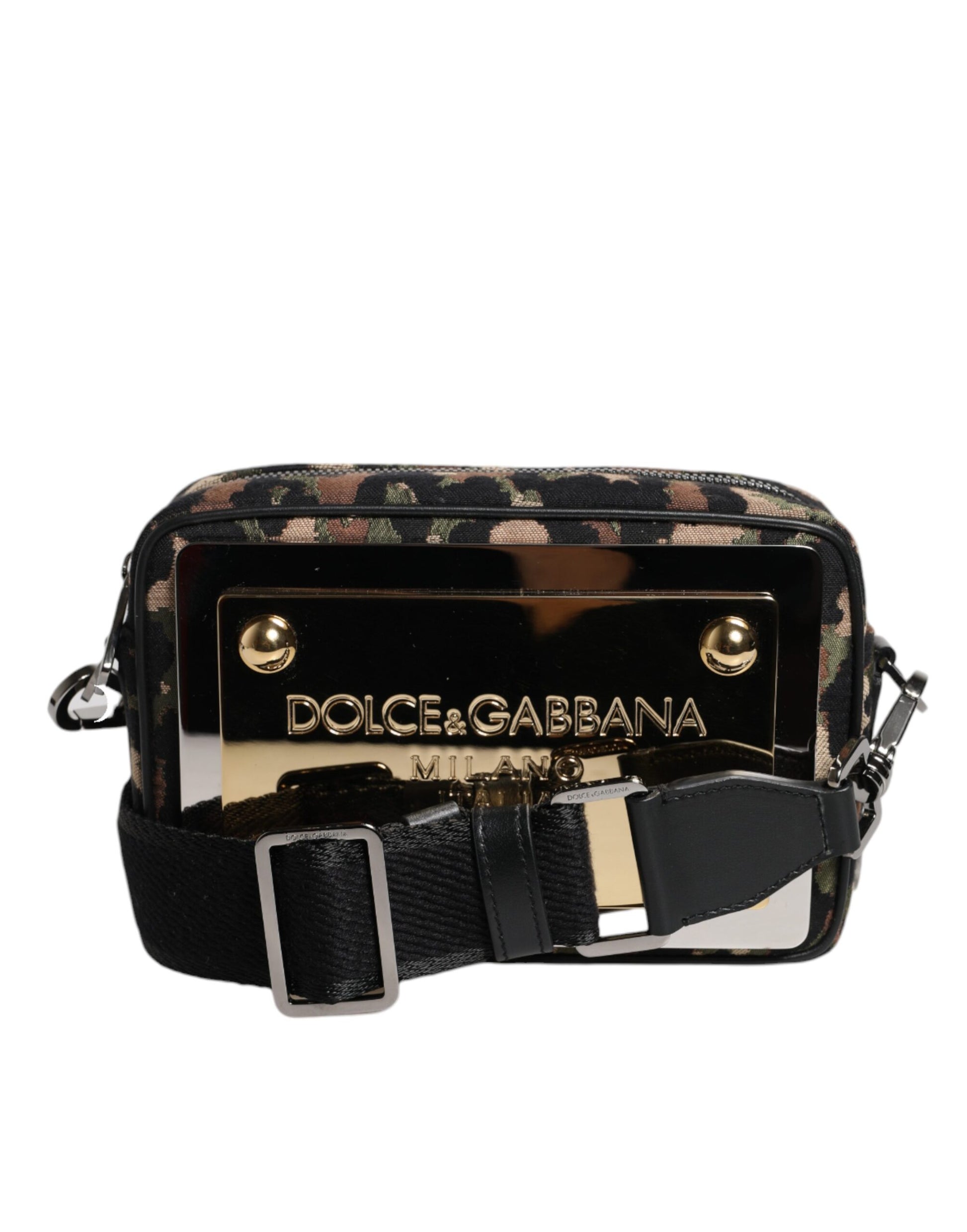 Dolce & Gabbana Multicolor Leopard Jacquard DG Logo Crossbody Bag Dolce & Gabbana
