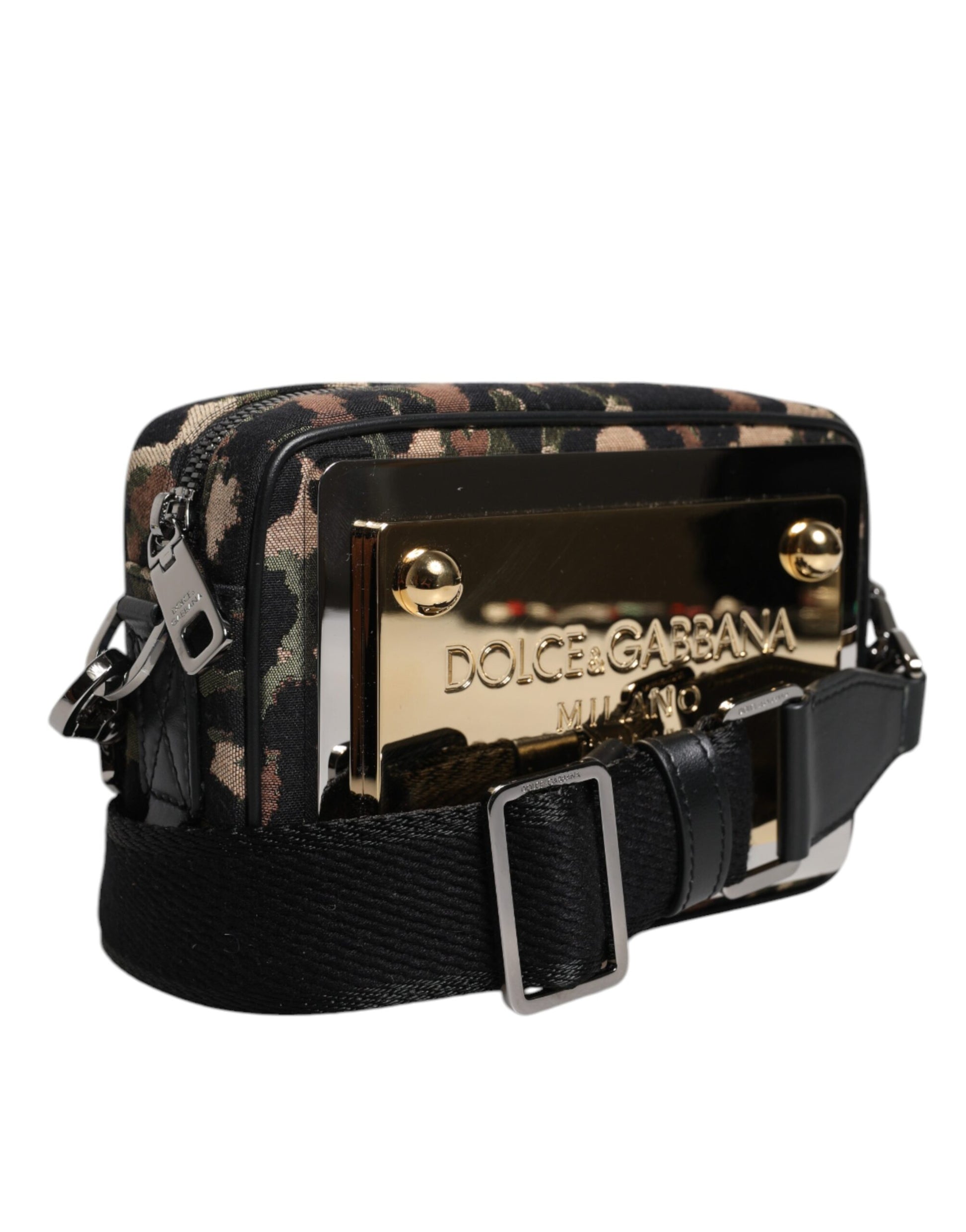 Dolce & Gabbana Multicolor Leopard Jacquard DG Logo Crossbody Bag Dolce & Gabbana
