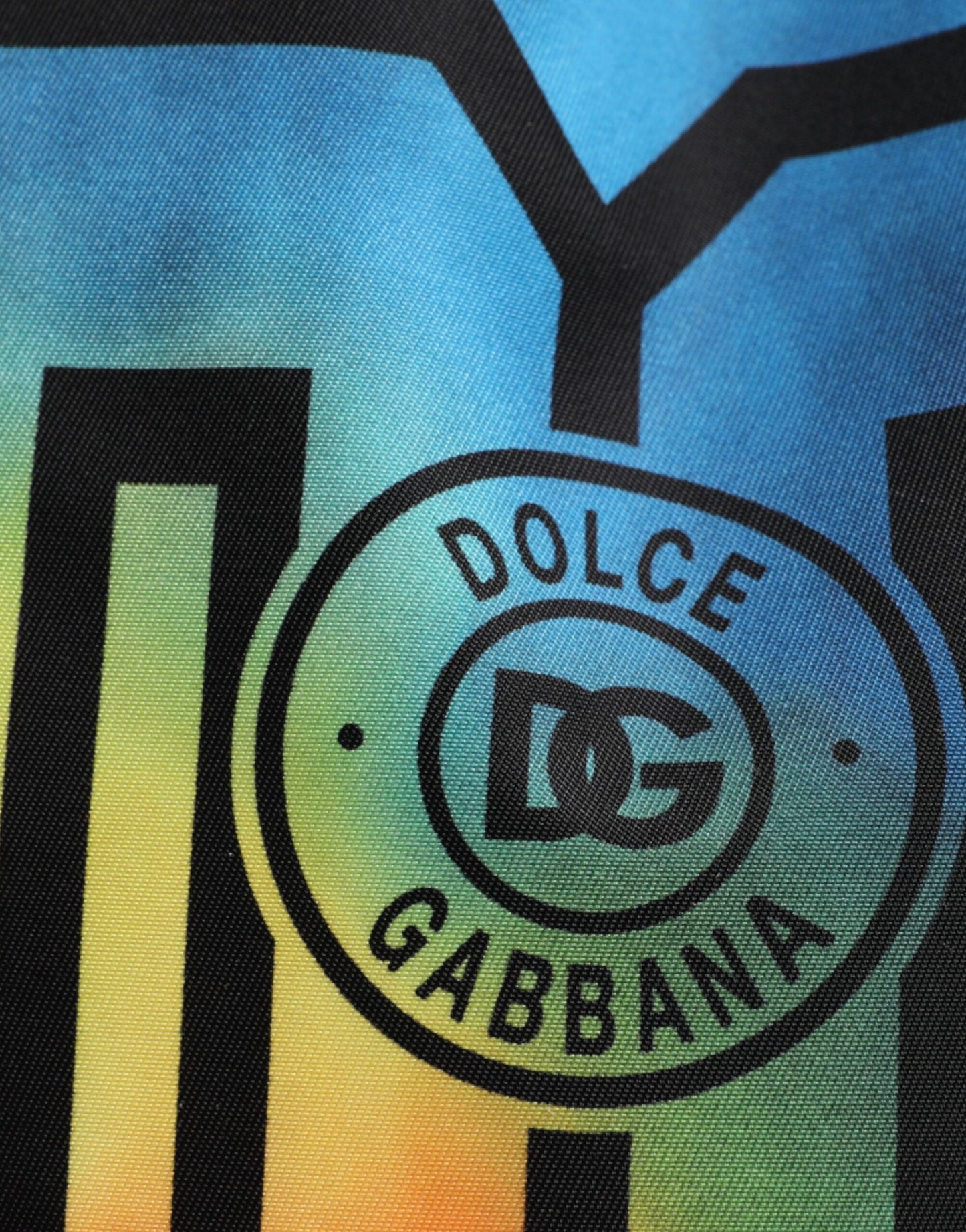 Dolce & Gabbana Multicolor Tie Dye Nylon Logo Print Kids Backpack Bag Dolce & Gabbana