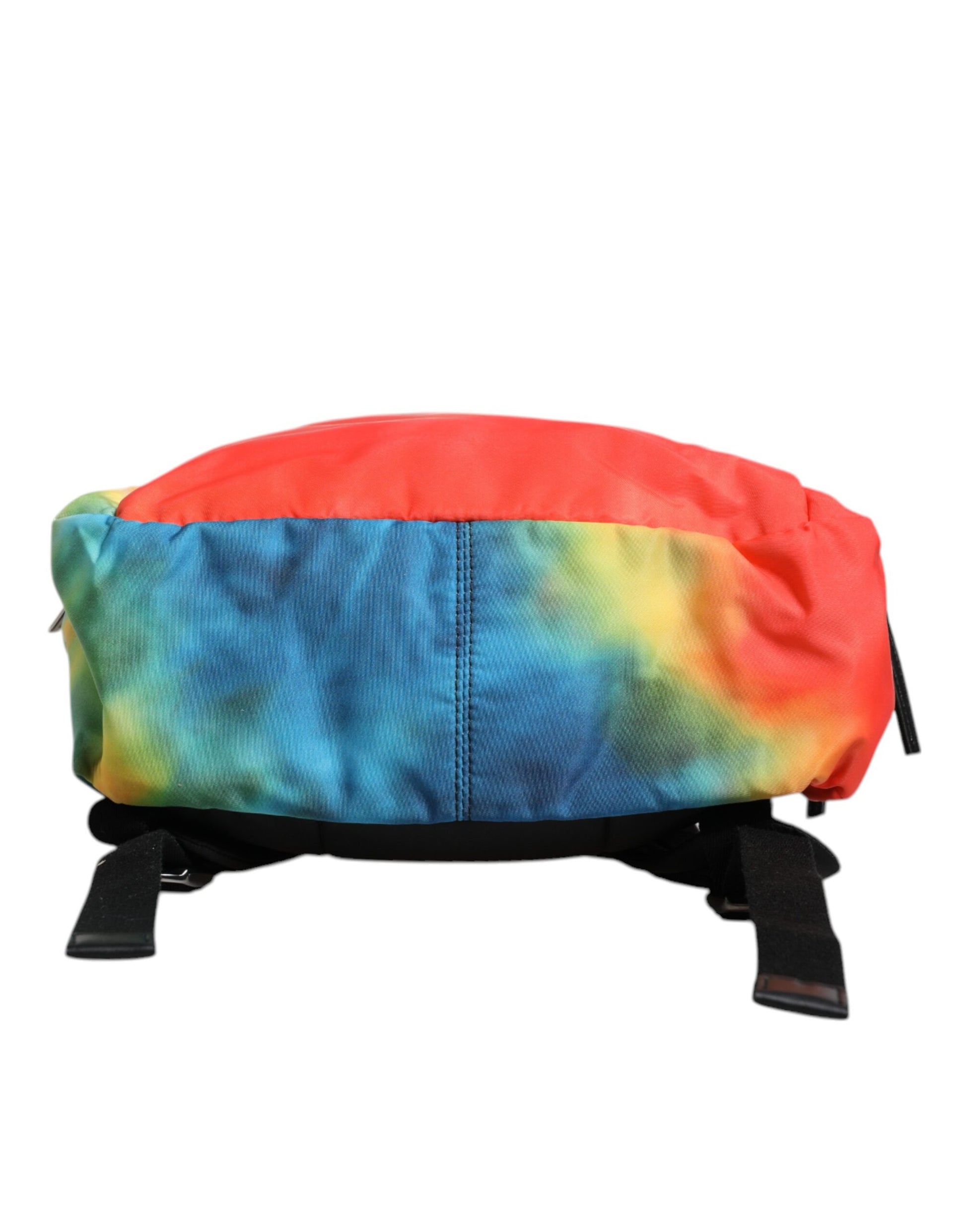 Dolce & Gabbana Multicolor Tie Dye Nylon Logo Print Kids Backpack Bag Dolce & Gabbana