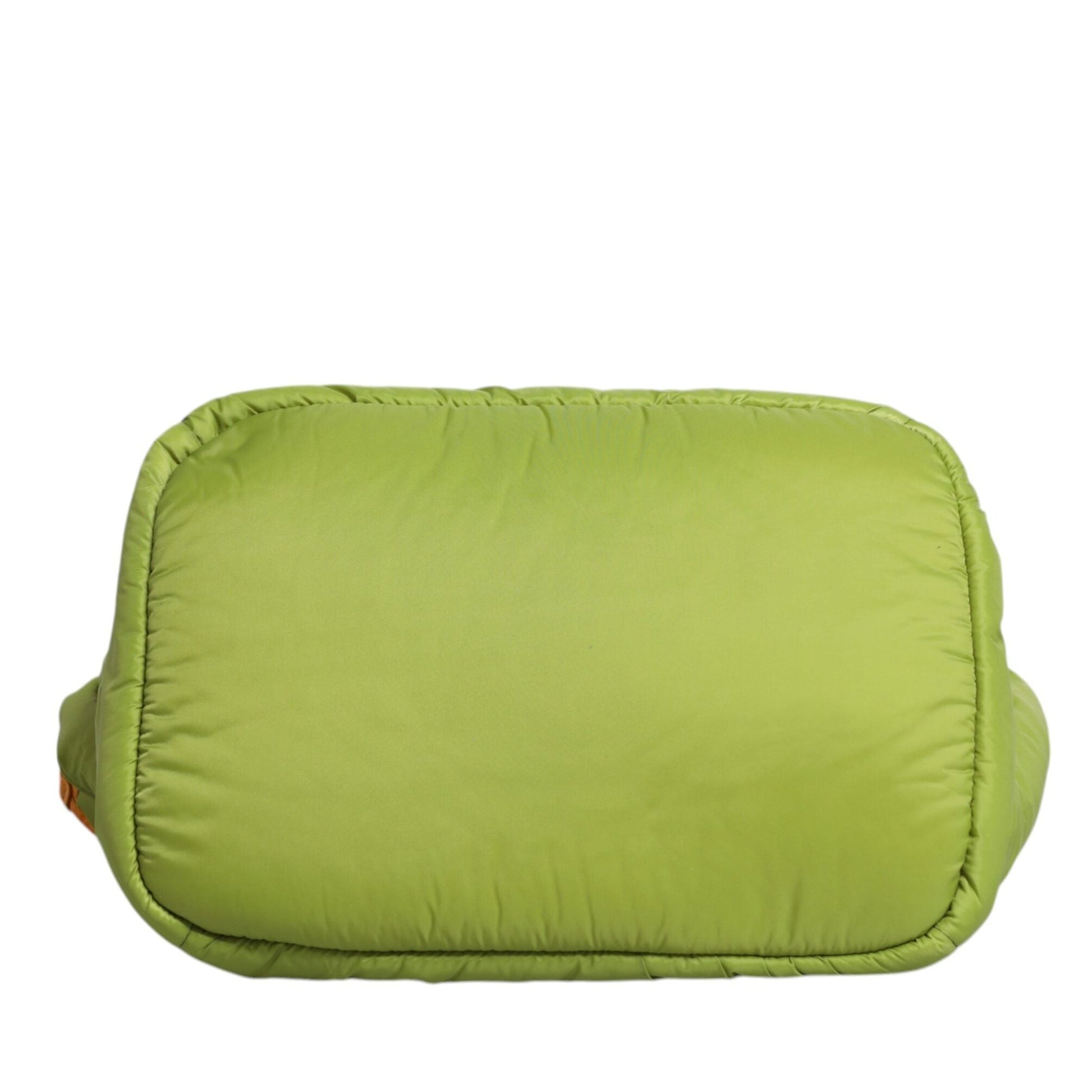 Dolce & Gabbana Green Nylon Padded Logo Plaque Tote Crossbody Bag Dolce & Gabbana