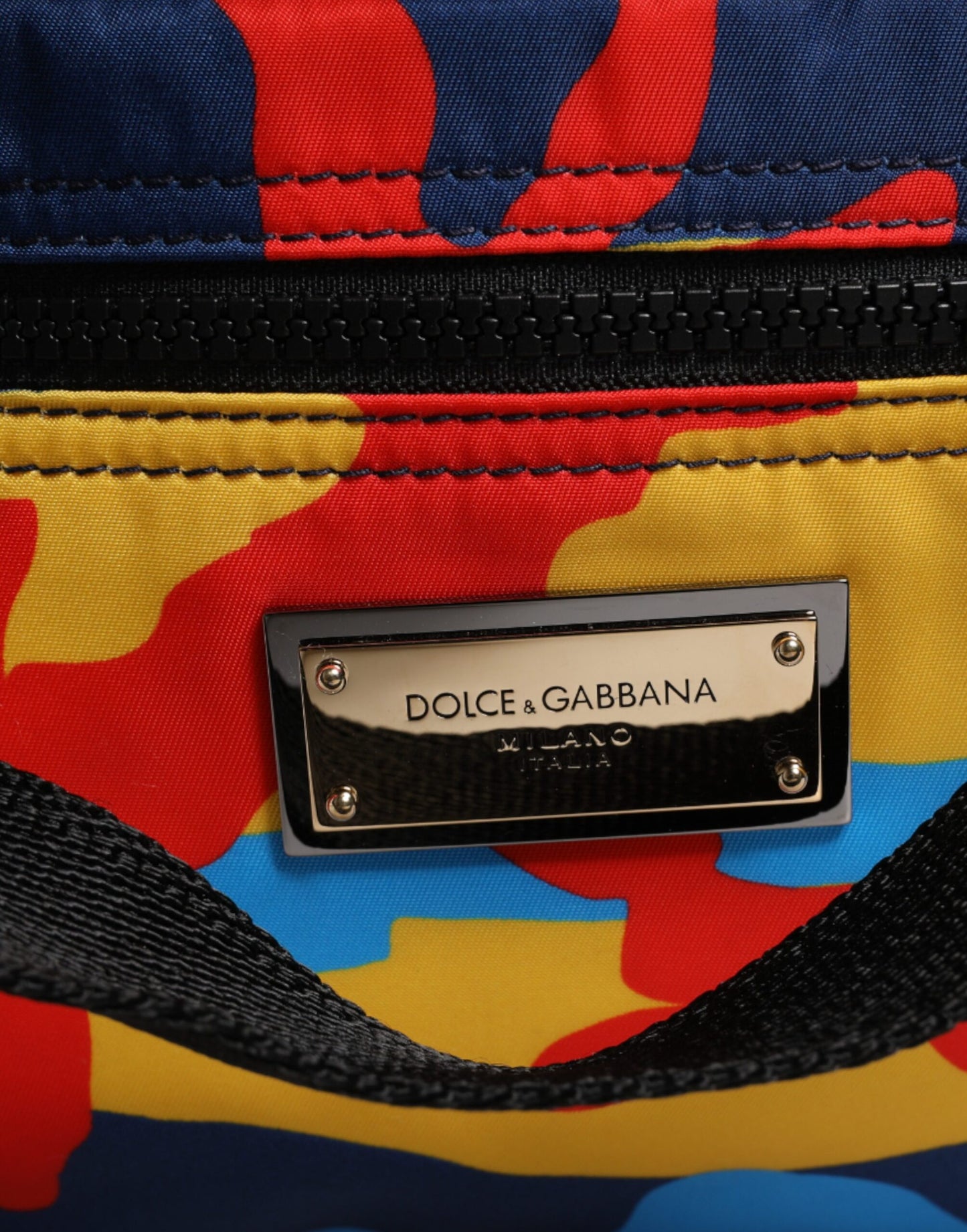 Dolce & Gabbana Multicolor Camouflage Nylon Shopping Tote Bag Dolce & Gabbana