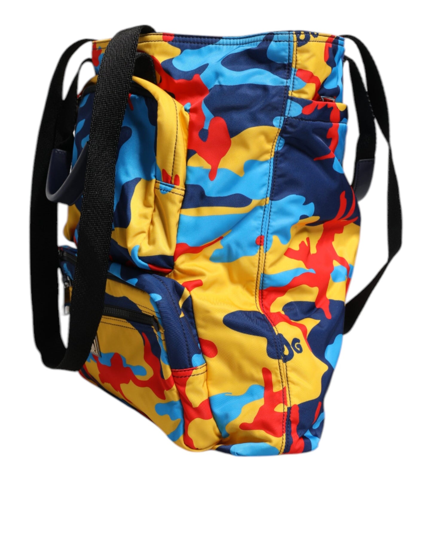 Dolce & Gabbana Multicolor Camouflage Nylon Shopping Tote Bag Dolce & Gabbana