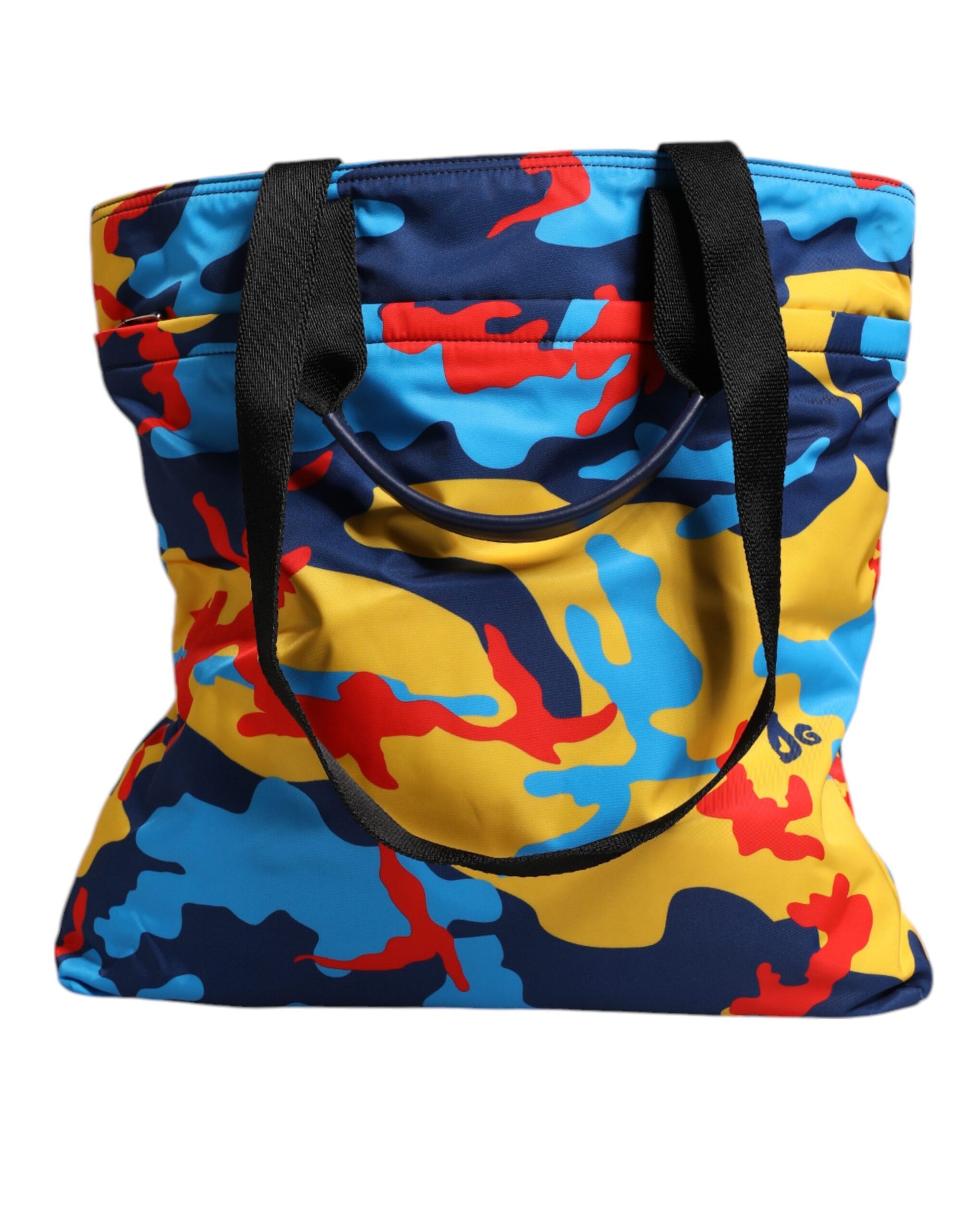 Dolce & Gabbana Multicolor Camouflage Nylon Shopping Tote Bag Dolce & Gabbana
