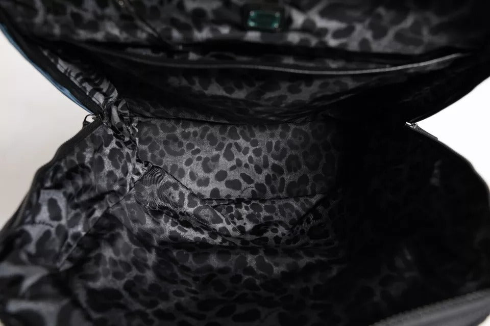 Dolce & Gabbana Black Nylon DG Logo School Backpack Bag - Eljoys Fashion 