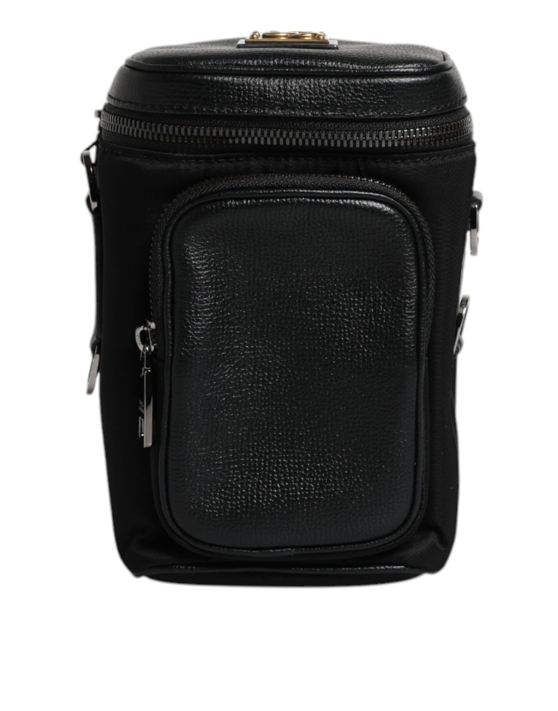 Dolce & Gabbana Black Leather Logo Purse Crossbody Camera Bag Dolce & Gabbana