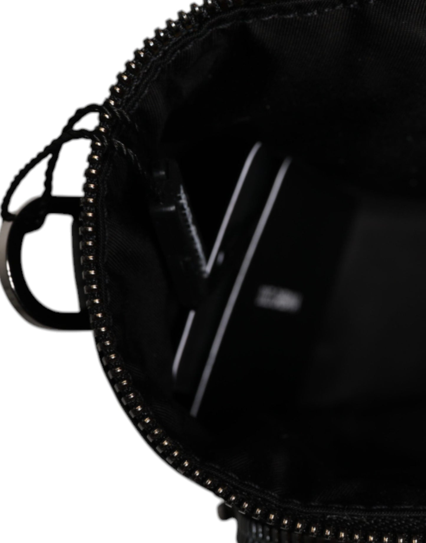 Dolce & Gabbana Black Leather Logo Purse Crossbody Camera Bag Dolce & Gabbana