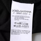 Dolce & Gabbana Black Logo Print Cotton Crew Neck T-shirt - Eljoys Fashion 
