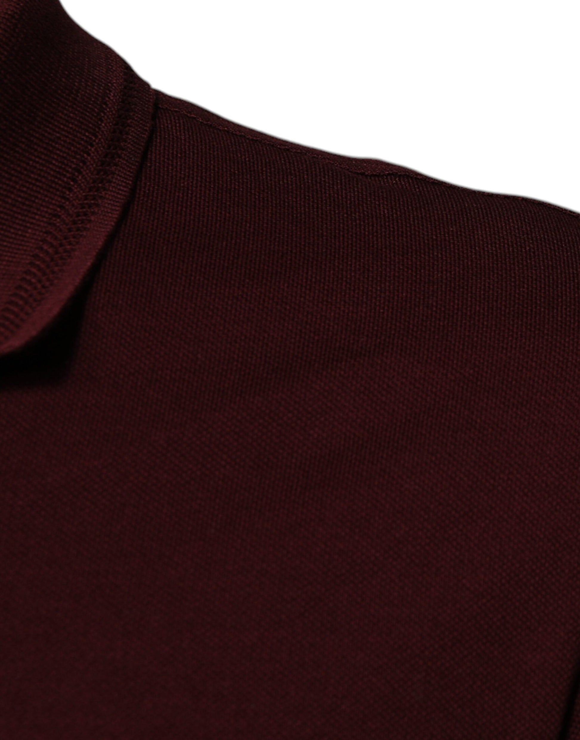 Dolce & Gabbana Maroon Collared Short Sleeves Polo T-shirt Dolce & Gabbana