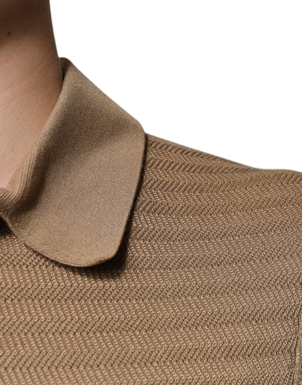 Dolce & Gabbana Brown Collared Short Sleeves Polo T-shirt - Eljoys Fashion 