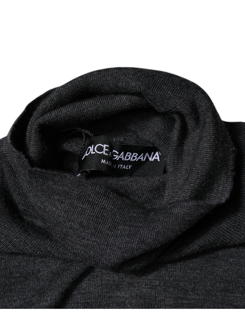 Dolce & Gabbana Gray Wool Knit Turtleneck Pullover Sweater - Eljoys Fashion 