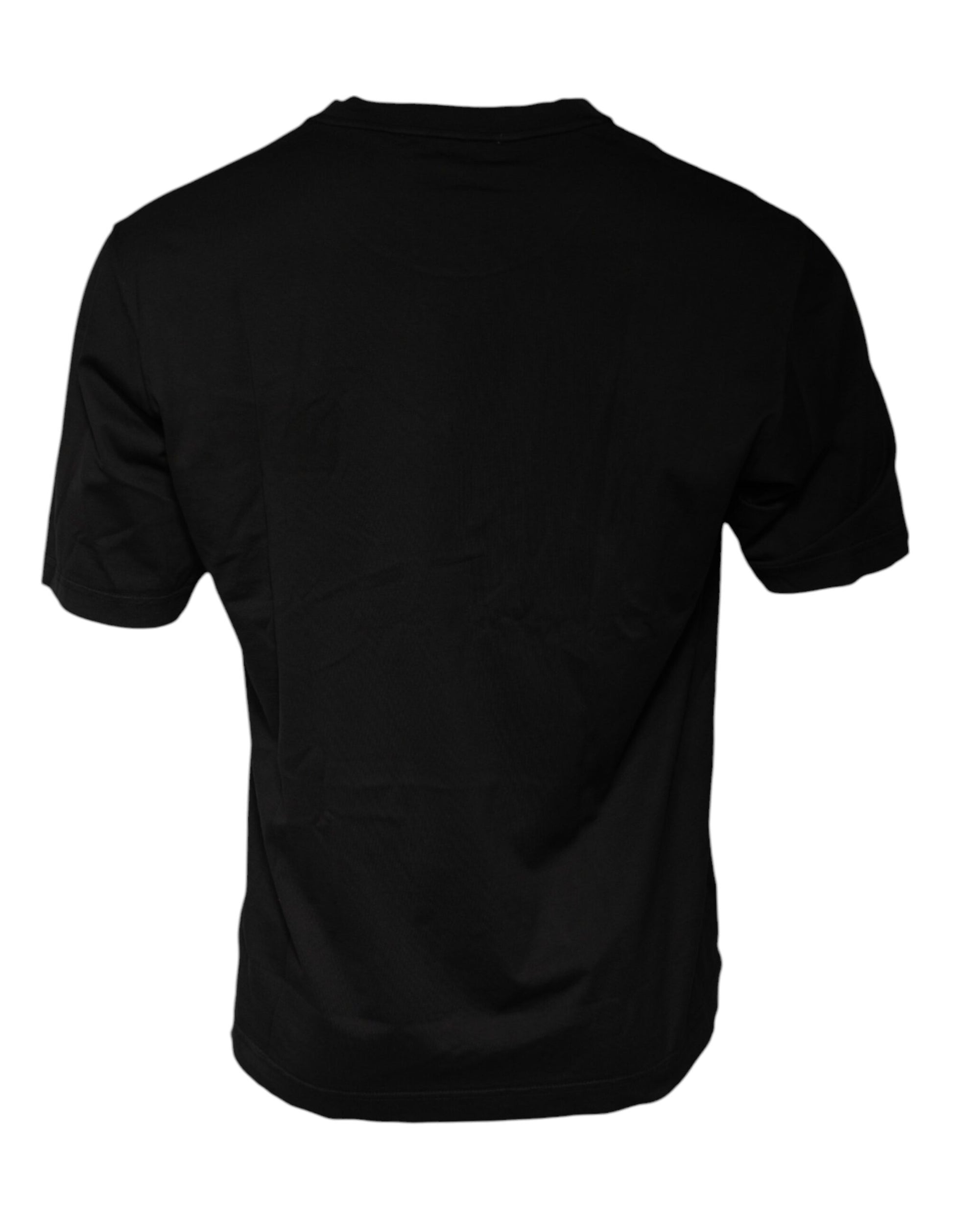 Dolce & Gabbana Black Cotton Crew Neck Short Sleeves T-shirt Dolce & Gabbana