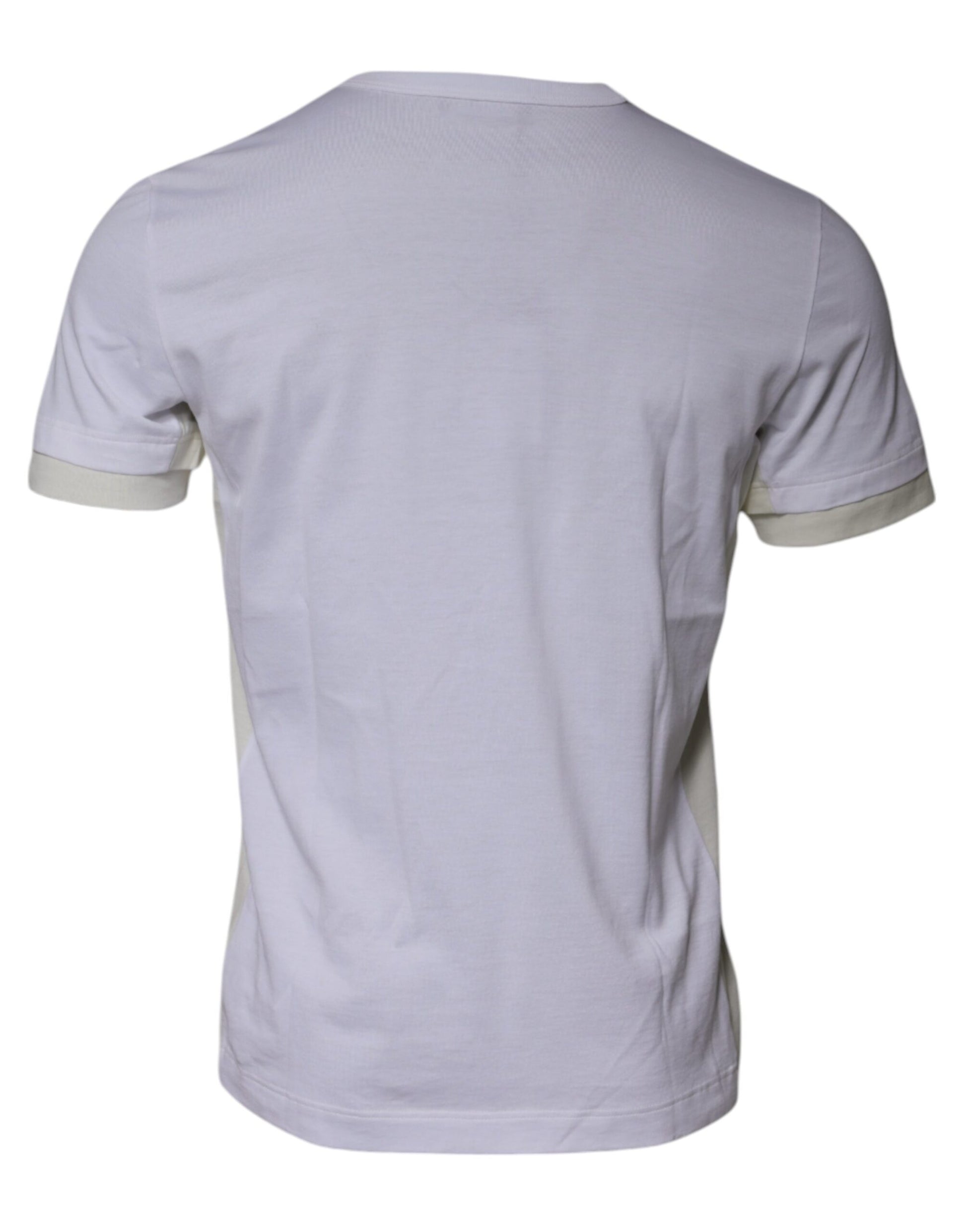 Dolce & Gabbana White Cotton Crew Neck Short Sleeves T-shirt Dolce & Gabbana