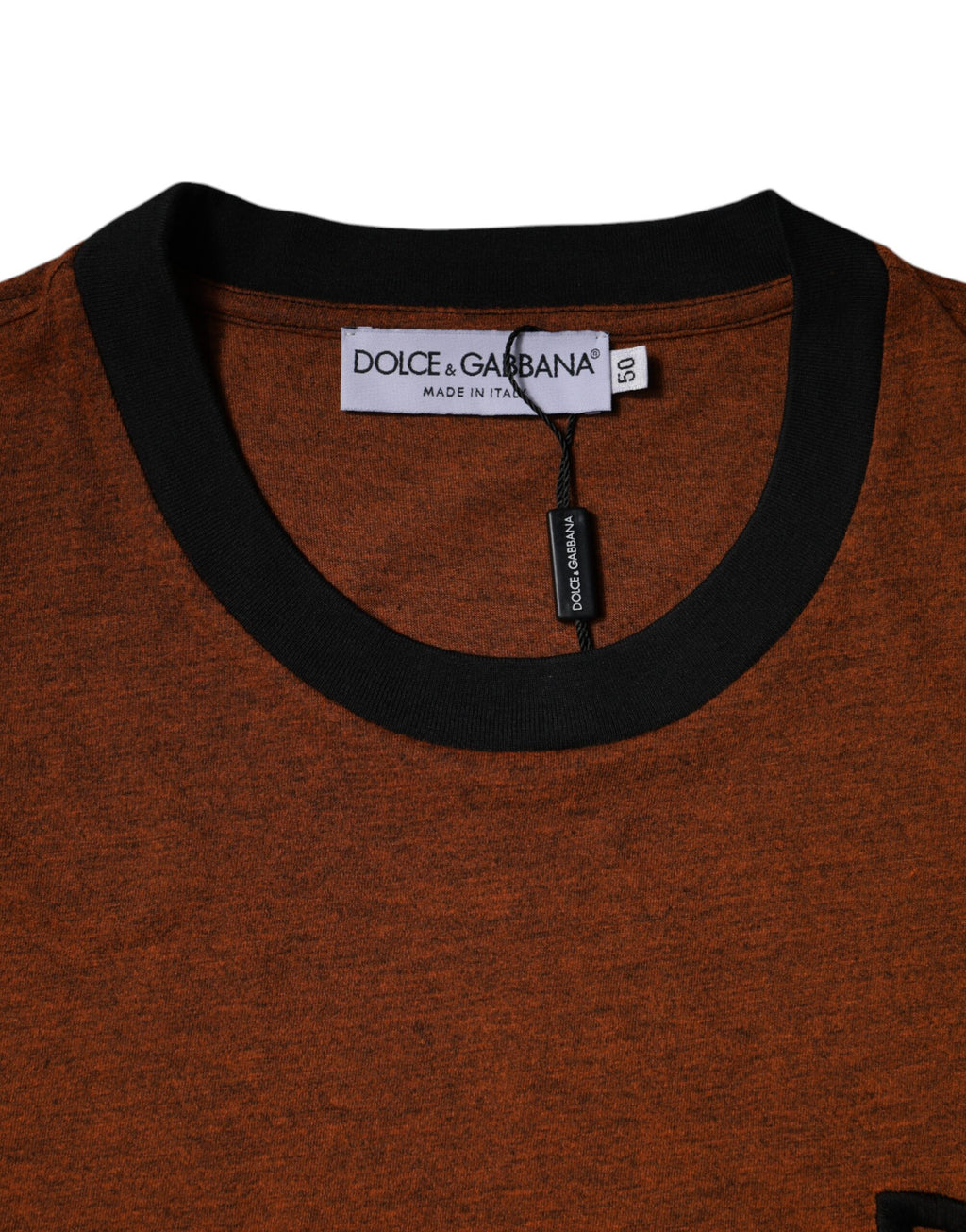 Dolce & Gabbana Brown DG Logo Polyester Crew Neck T-shirt - Eljoys Fashion 